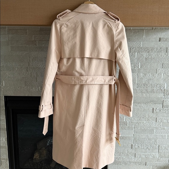 Mango Light Beige Double-Breasted Trench Coat - Picture 6 of 8